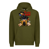 Army Green senior 2023 gnome Premium Hoodie - BarkalooDesign
