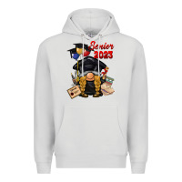 Dove Grey senior 2023 gnome Premium Hoodie - BarkalooDesign