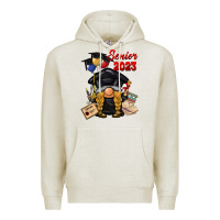 Oatmeal Heather senior 2023 gnome Premium Hoodie - BarkalooDesign