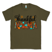 Army Green thankful mama Classic Tee - JahusDesignShop