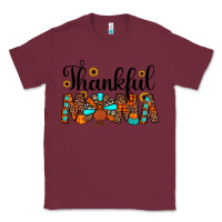 Burgundy thankful mama Classic Tee - JahusDesignShop