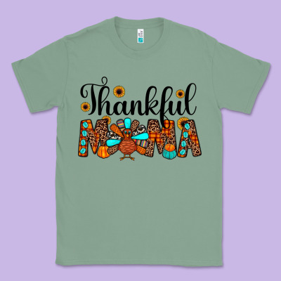 Thankful Mama Classic Tee Designed By Jahusdesignshop