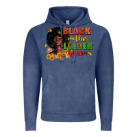 Vintage Denim Black mother leader queen juneteenth Vintage Hoodie - Zillion Design Studio