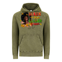 Vintage Olive Black mother leader queen juneteenth Vintage Hoodie - Zillion Design Studio