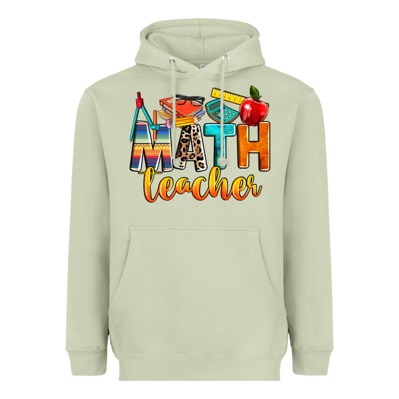 Math Teacher Heavyweight Hoodie by NancyCooperArtShop | Teevron