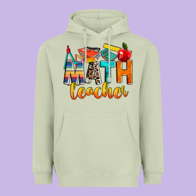 Math Teacher Heavyweight Hoodie Designed By Nancycooperartshop
