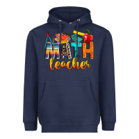 Navy math teacher Heavyweight Hoodie - NancyCooperArtShop