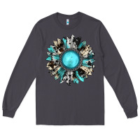 Smoke western sunflower gemstone Long Sleeve Tee - JahusDesignShop