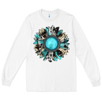 Western Sunflower Gemstone Long Sleeve Tee | Teevron