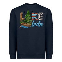 Navy lake babe Heavyweight Sweatshirt - HRA Design Shop