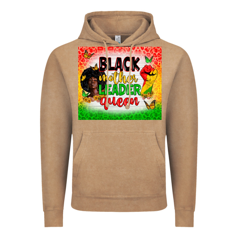 Black Mother Leader Vintage Hoodie by Zillion Design Studio | Teevron