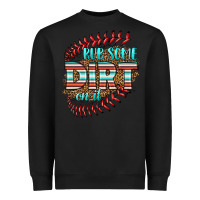 Black rub some dirt on it softball Heavyweight Sweatshirt - HRA Design Shop