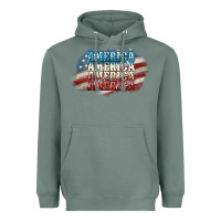 Sage America america Heavyweight Hoodie - NancyCooperArtShop