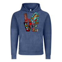Vintage Denim christmas love Vintage Hoodie - JahusDesignShop