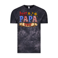Cloud Black best papa ever Vintage Tee - HRA Design Shop