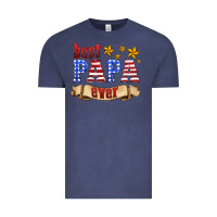 Vintage Denim best papa ever Vintage Tee - HRA Design Shop