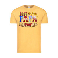 Vintage Mustard best papa ever Vintage Tee - HRA Design Shop