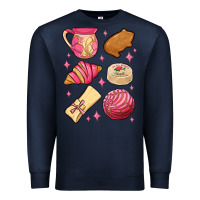 Navy mexican pan dulce Premium Sweatshirt - MaliasSmallBusiness