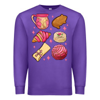 Purple mexican pan dulce Premium Sweatshirt - MaliasSmallBusiness