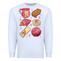 White mexican pan dulce Premium Sweatshirt - MaliasSmallBusiness