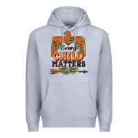 Heather Grey every child matters thunderbird Premium Hoodie - BarkalooDesign