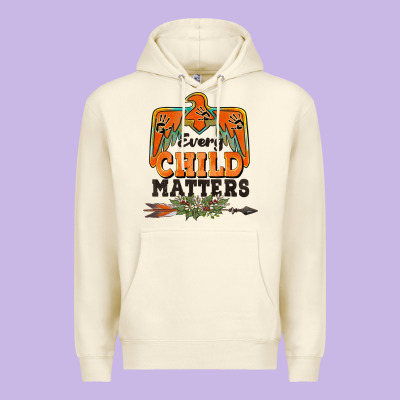 Every Child Matters Thunderbird Premium Hoodie Designed By Barkaloodesign