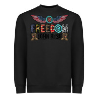 Black freedom john Heavyweight Sweatshirt - CowhideDigitalArt