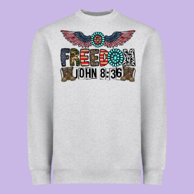Freedom John Heavyweight Sweatshirt Designed By Cowhidedigitalart