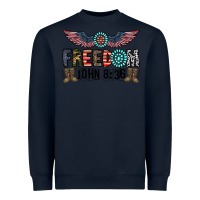Navy freedom john Heavyweight Sweatshirt - CowhideDigitalArt