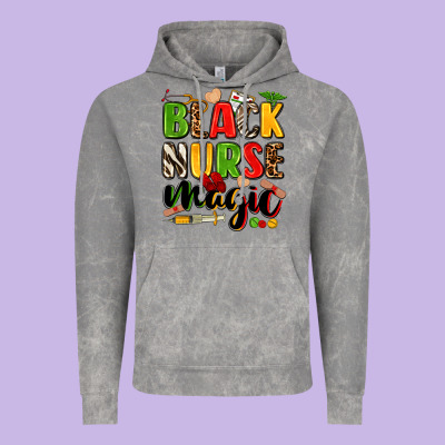 Black Nurse Magic Juneteenth Vintage Hoodie Designed By Zillion Design Studio