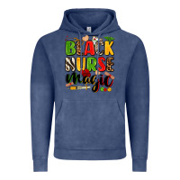 Vintage Denim Black Nurse magic juneteenth Vintage Hoodie - Zillion Design Studio