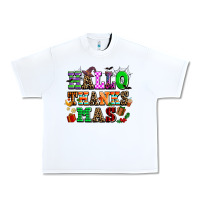 White hallothanksmas Urban Heavy Tee - AdoDesignShop