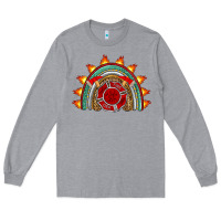 Heather Grey firefighter rainbow Long Sleeve Tee - Artiststas