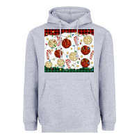 Heather Grey christmas conchas Heavyweight Hoodie - MaliasSmallBusiness