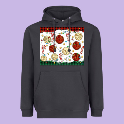 Christmas Conchas Heavyweight Hoodie Designed By Maliassmallbusiness