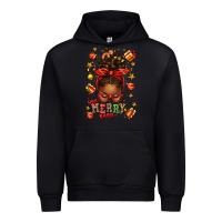 Black one merry nana christmas afro messy bun Urban Hoodie - texasbilliewilder