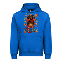 Cobalt one merry nana christmas afro messy bun Urban Hoodie - texasbilliewilder