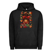 Pigment Black one merry nana christmas afro messy bun Urban Hoodie - texasbilliewilder