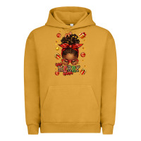 Pigment Peanut Butter one merry nana christmas afro messy bun Urban Hoodie - texasbilliewilder
