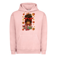 Pigment Salmon one merry nana christmas afro messy bun Urban Hoodie - texasbilliewilder