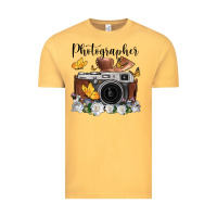 Vintage Mustard photographer floral butterfly film roll vintage camera Vintage Tee - FaDigitalArtStudio
