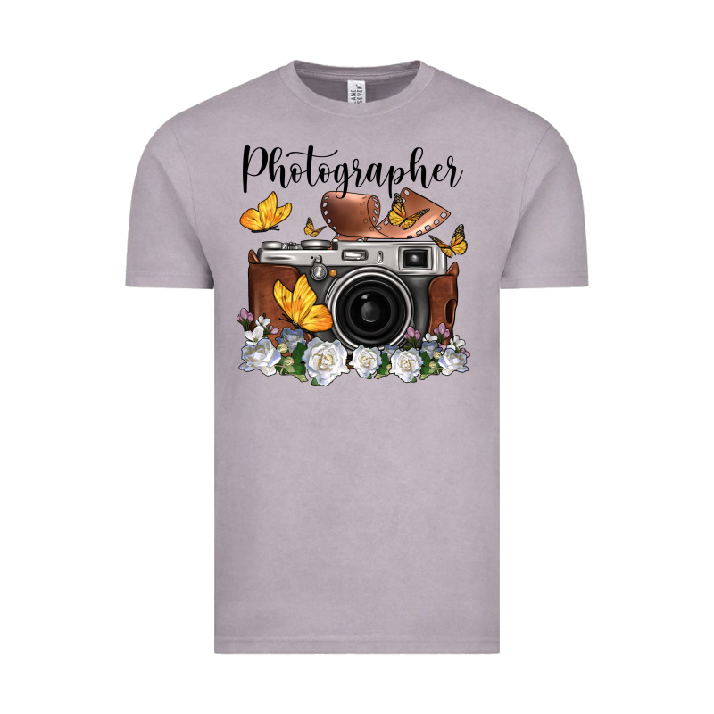 Photographer Floral Butterfly Film Roll Vintage Camera Vintage Tee by FaDigitalArtStudio | Teevron