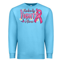 Ocean Blue nobody fights alone Premium Sweatshirt - MaliasSmallBusiness