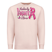 Pale Pink nobody fights alone Premium Sweatshirt - MaliasSmallBusiness