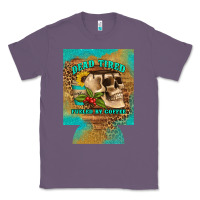 Lavender dead tired fueled by coffee 12 oz can cooler (regular) Classic Tee - Artiststas