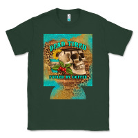 Sports Green dead tired fueled by coffee 12 oz can cooler (regular) Classic Tee - Artiststas