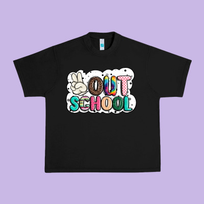 Peace Out School Urban Heavy Tee Designed By Jahusdesignshop