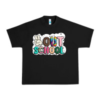 Black peace out school Urban Heavy Tee - JahusDesignShop