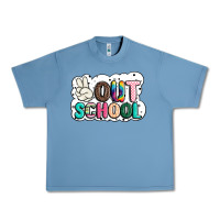 Pebble Blue peace out school Urban Heavy Tee - JahusDesignShop
