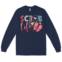 Navy scrub life Long Sleeve Tee - BundleAndBundleShop